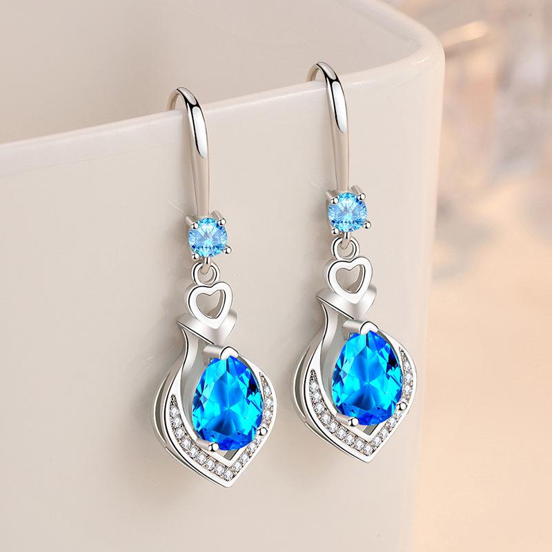 Lindon Kupferlegierung Zirkon Ohrringe Tropfen Ohrringe für Frauen Hochzeit Party Geschenke