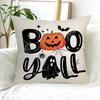 Halloween Day of The Dead Cushion Case, Pillowcase, Pumpkin Ghost Trick or Treat, Home Pillowcase