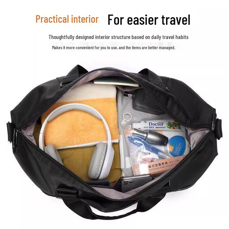 Men’s and Women’s Large-Capacity Travel Bag with Wet/Dry Separation, Handheld for Short Business Trips and Commuting.