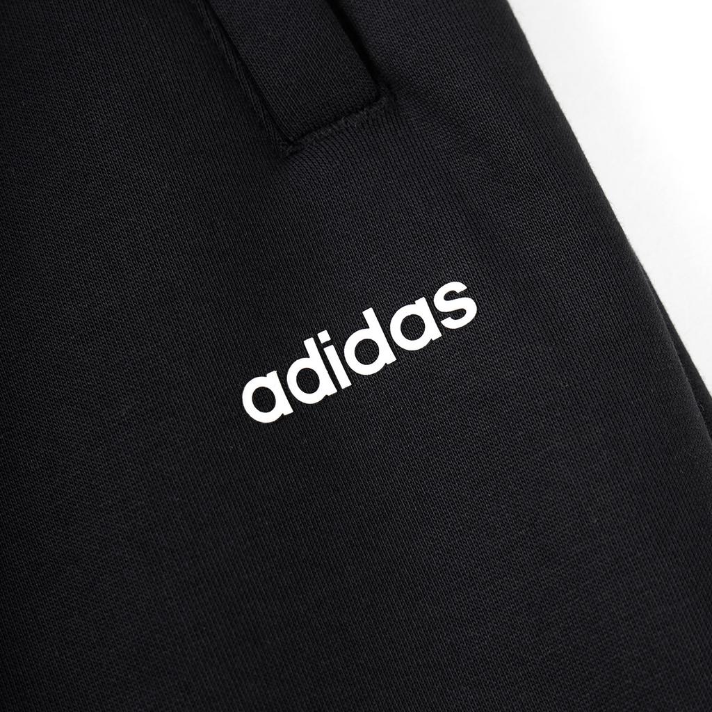 Adidas Loose Comfortable Fleece Lined Knitted Sports Pants Women Bottoms Black JX9407