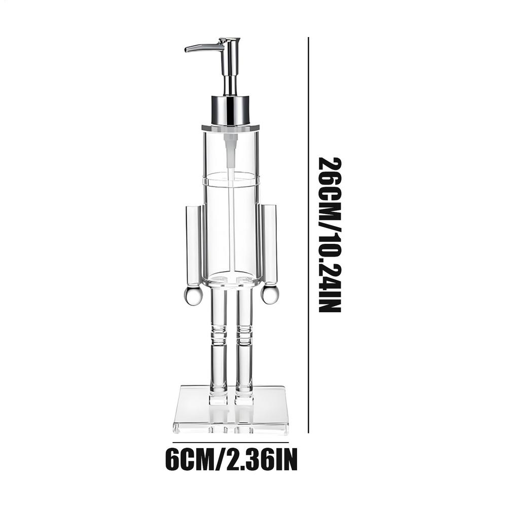 

Nutcracker Soap Dispenser Clear Refillable Clear Nutcracker Decorative Home Decor Christmas Holiday Soap Dispenser For Home чистий