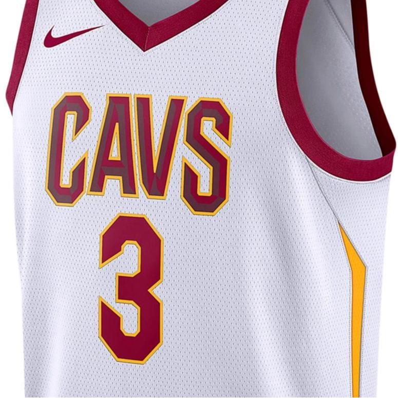 Nike Cavaliers Isaiah Thomas Letter Logo Print Basketball Jersey Men Tops White 864409-105