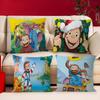 Curious G-George Cartoon Lucky Dragon Pillow Cover Sofa Cushion Cover Home Room Decoration Children Gift