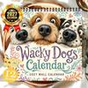 Funny Dog Wall Calendar 12 Month Monthly Planner Double Wire Spiral 250g Coated Paper Large Writing Blocks US Holidays 1 Pc
