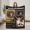 Rauw Alejandros Super Soft Blankets  Students Plush Throw Blanket Fashion Home Decor Flannel Bedspread Sofa Bed Cover