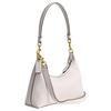 Coach Juliet 25 Logo Chiusura a Zip Borsa a Spalla in Pelle Tote Media Borse da Donna Gesso CW640-B4HA
