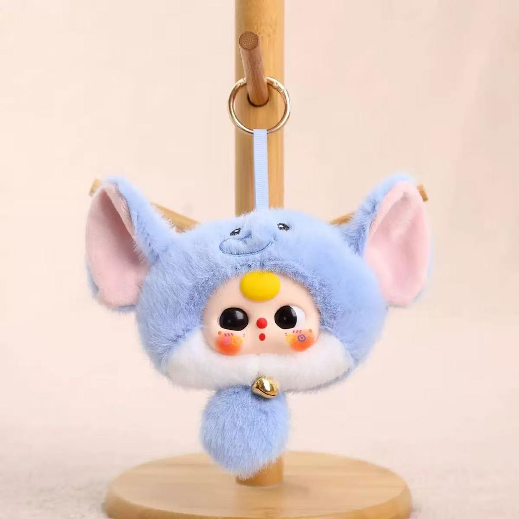 20cm Entzückende Hasen Plüschtiere Eine Hasenpuppe mit Glocke Bunt gefärbte Vinylpuppen Kinderspielzeug Heimdekoration Geburtstagsgeschenke für Mädchen