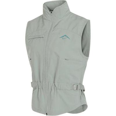 Gilet Zippé à Col Montant et Imprimé Lettres pour Femmes Vert Clair FV6399-370