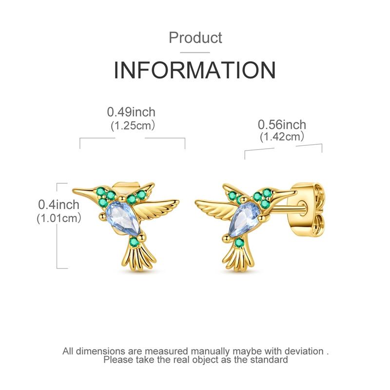 Gold Serie Hoop Earrings 925 Silver Sparkling Irregular Shape Feather Star Earrings Stud for Woman Girl Jewelry Gift