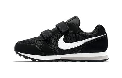MD Runner 2 Slip Resistant Cushioning Low Top Kids' Running Shoes Black White Children Aged 3 7 Years Old 807317-001