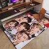 Custom Kpop Team Mat Personalized Name, Polyester Washable Indoor Entryway Rug, Gift for Christmas, Easter, Thanksgiving Day