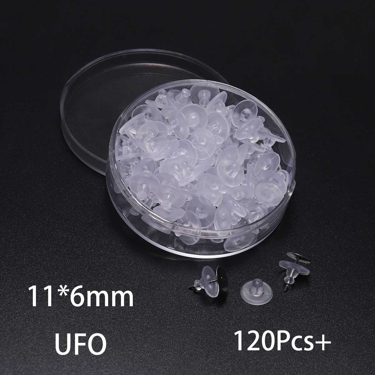 

1 коробка, резиновые спинки для сережек, силиконовые заглушки для сережек, заглушки для ушей, заблокированные шапки, фурнитура для изготовления ювелирных изделий своими руками (Содержать коробку) 11x6mm-120pcs