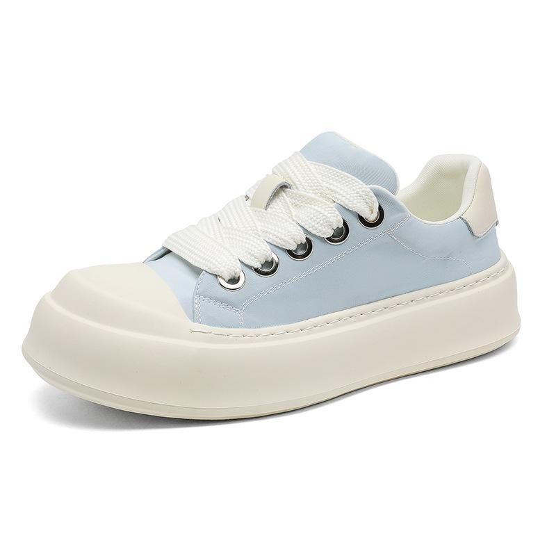 

New thick-soled dopamine canvas shoes are breathable and comfortable casual versatile color matching casual shoes 30309-Y 38