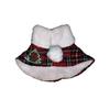 Fleece Lined Christmas Pet Cape British-style Xmas Cat Shawl Christmas Pet Scarf  Dog