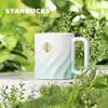 Taza con insignia verde menta de Starbucks