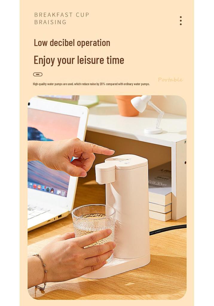 Dispenser Portatile di Acqua Istantanea Riscaldata – Mini Bollitore Elettrico a Bollitura Rapida per Ufficio, Viaggio e Uso Domestico