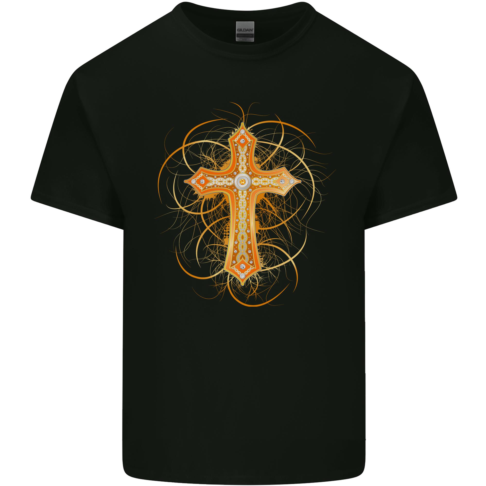 Christian Cross Medieval Fantasy Gothic Unisexs Light Cotton TShirt S