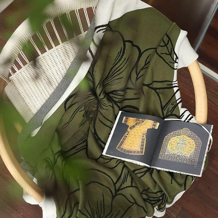 

Офисный плед для сна, накидка на диван, покрывало для кондиционера, вязаный плед, весна-лето, перерыв на обед 130x170cm