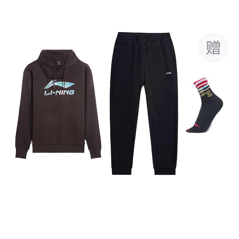 Li Ning Casual Sportswear Men s AWDVJ01-3+AKLUE31-1 L