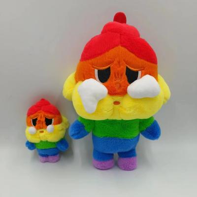Regenbogen Weinendes Baby Dudu Mädchen Schlüsselanhänger Puppe Geburtstagsgeschenk Spielzeug Taschenanhänger