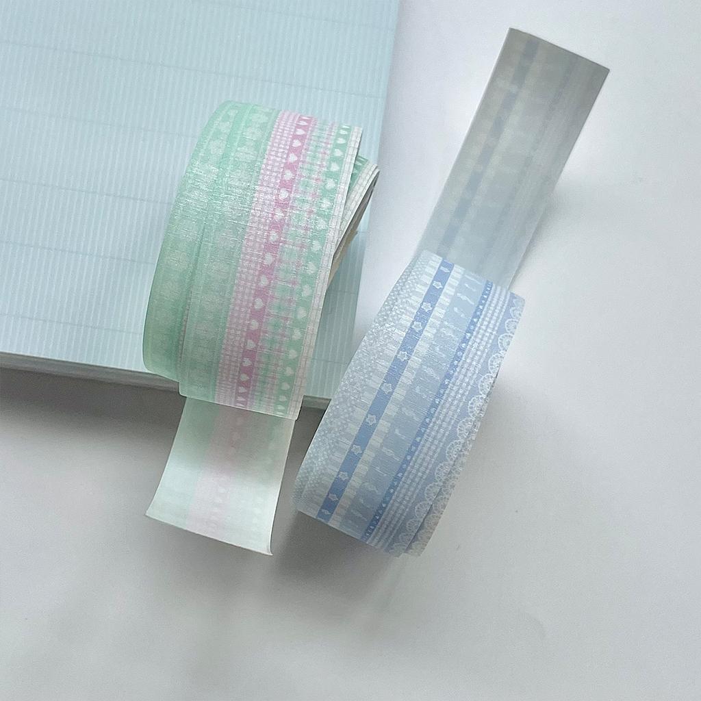 PET Shiny Washi Tape Scrapbooking Stationery Deco Plaid Deco Sticker Tapes Adhesive Tape for Scrapbooking Diy Arts Crafts Album