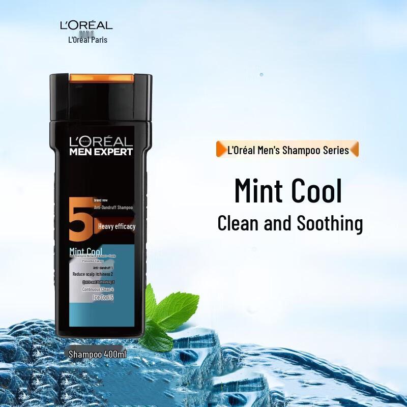 L Oreal Men s Anti-Dandruff Shampoo - Mint Cool