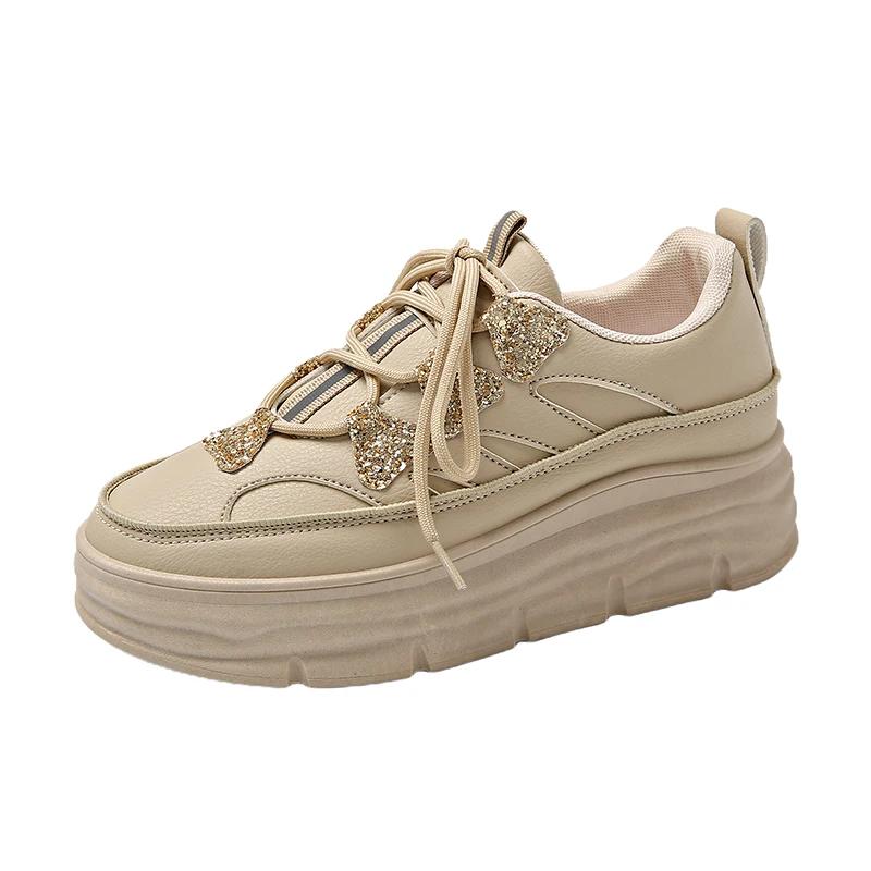 Fashion Thick Bottom Desert Color Large Size Loafers Casual Hawaiian Shoes Sneakers For Woman Sport Temis Luxus Everything Funky