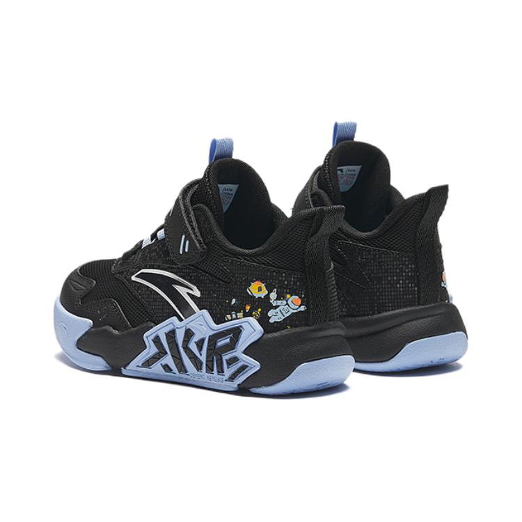 Anta Comfortable Versatile Non-Slip Wear-Resistant Breathable Low-Top Kids Basketball Shoes Kids Sneaker Black A12439902-4