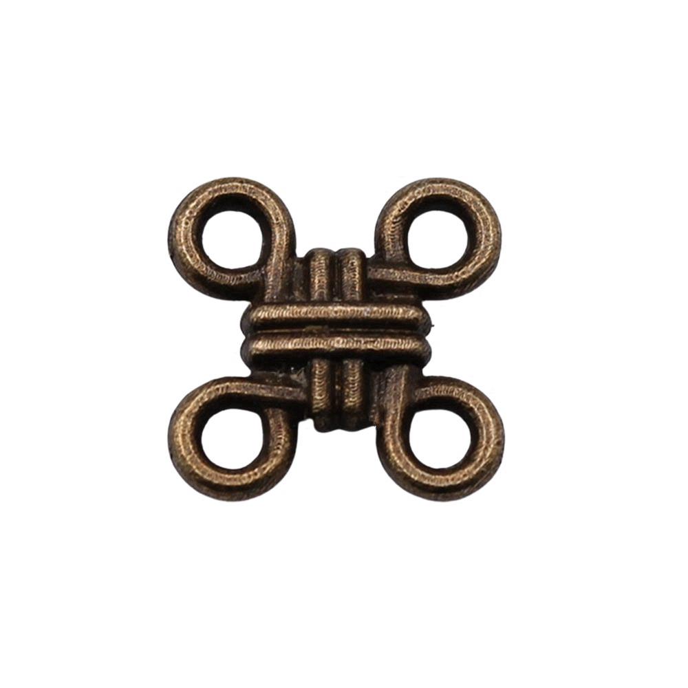 Chinese Knot Charms Antique Alloy Pendants For Traditional Lucky Jewelry
