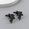 Men's fun ghost cufflinks, high-quality gold-plated shirt and suit buttons, formal jewelry, Halloween gift