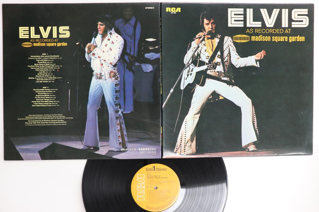 LP Record ELVIS PRESLEY - Elvis As Recorded At Madison Square SX86 RCA 1972 Japan Rock Used