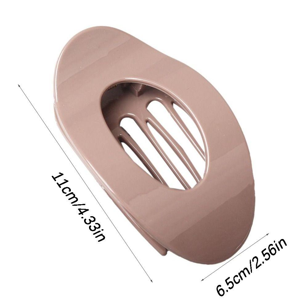 Korean Style Oval Hair Clips Curved Leopard Duckbill Clip Acrylic Hairpin Women