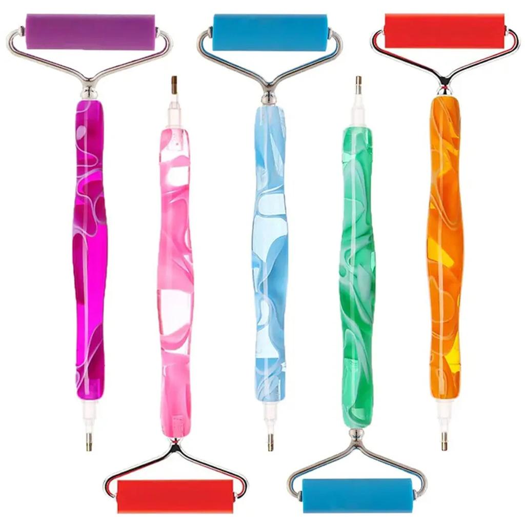 Mehrkopf-Diamant-Malstift aus Kunstharz – Komfortabel gestalten mit einem präzisionsgefertigten 7-in-1-Werkzeug