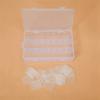 BHBL Clear Storage Box, Storage Box with Adjustable Dividers, Craft Storage Box, for DIY Jewelry Storage Box