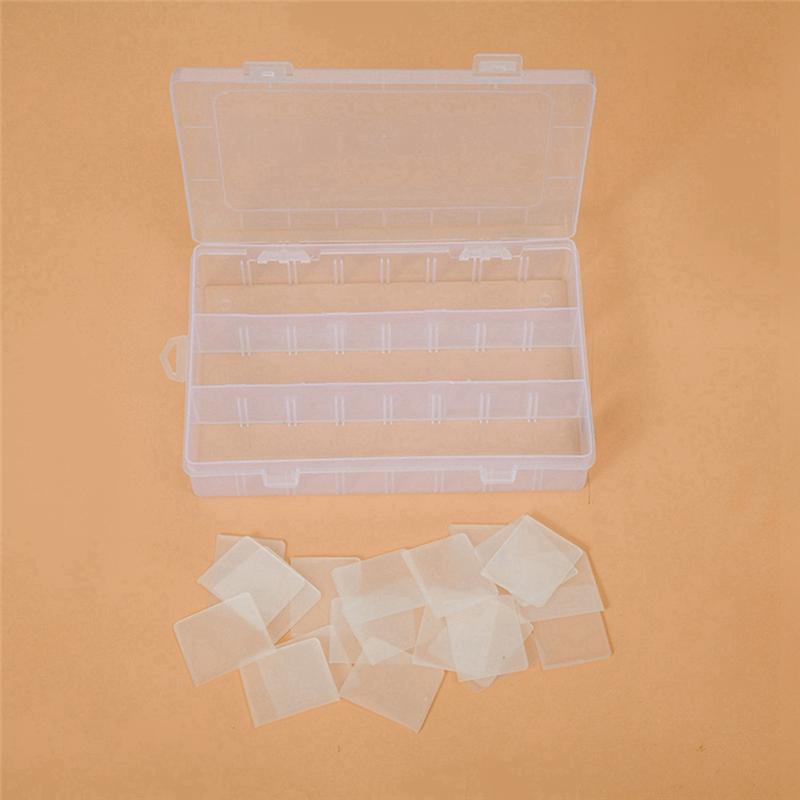 BHBL Clear Storage Box, Storage Box with Adjustable Dividers, Craft Storage Box, for DIY Jewelry Storage Box