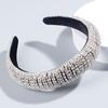 Womens Baroque Headband High-grade Hairband Colorful Rhinestone Headwrap Hair Band Hoop Headwear White Hair Bands Accessories