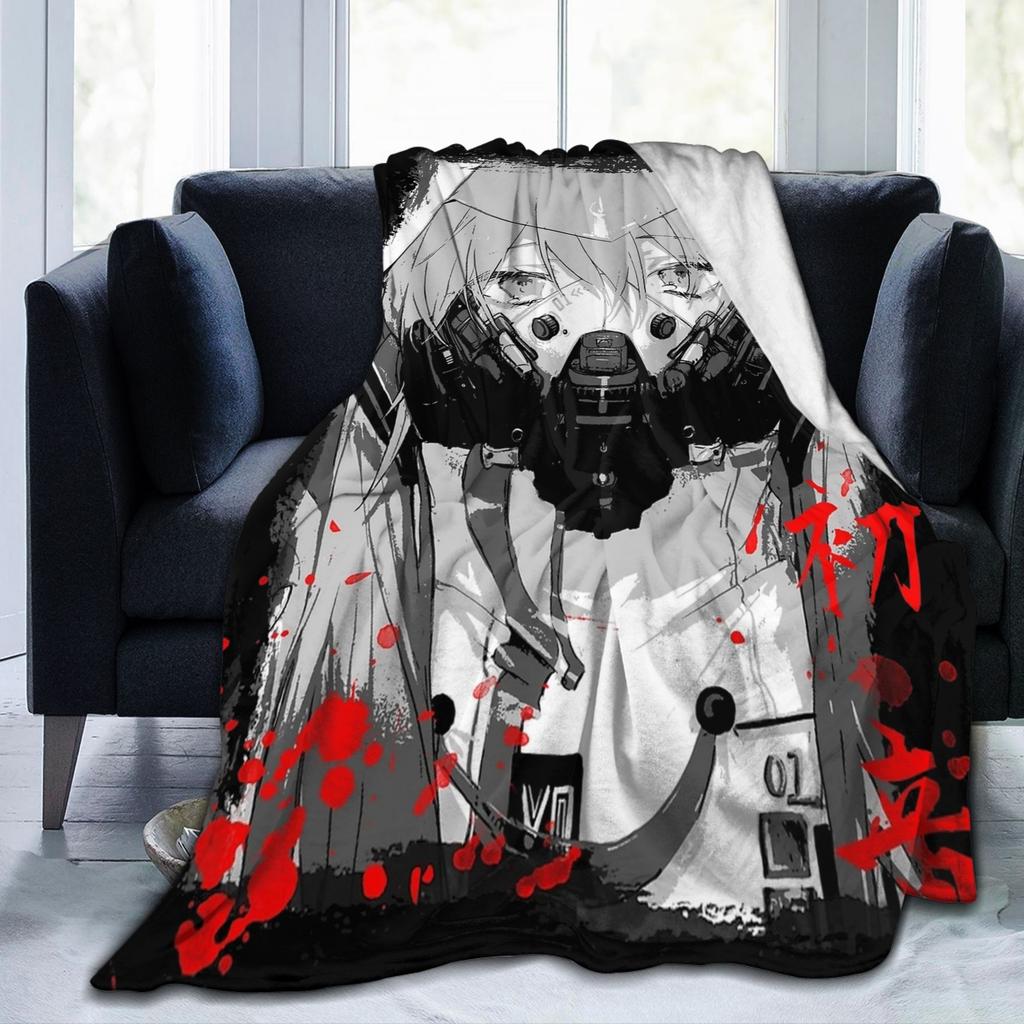 Vocaloid Hatsunes Mikus 08 Blankets Velvet Decoration Breathable Lightweight Thin Throw Blankets for Sofa Travel Bedding Throws