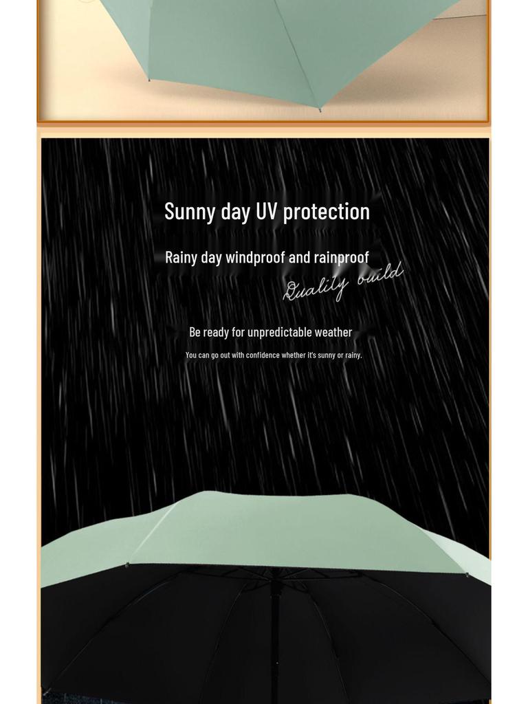 Grand Parapluie à Double Usage: Protection Solaire & Imperméable, Pliage Manuel, pour Femmes - Livraison Gratuite