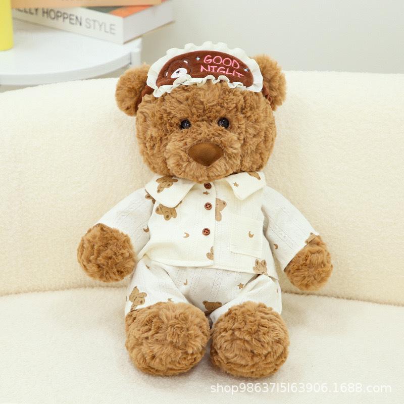Cute Bear Plush Toy Ryan Teddy Bear Stuffed Animal Christmas Birthday Gift Soft Pillow Doll Cake Bear