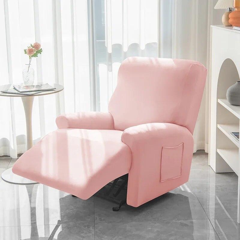 1/2/3/4 Seater Polyster Recliner Sofa Covers Lazy Boy Relax Armchair Cover Elastic Sofa Protector Lounge Home Pets Anti-Scratch