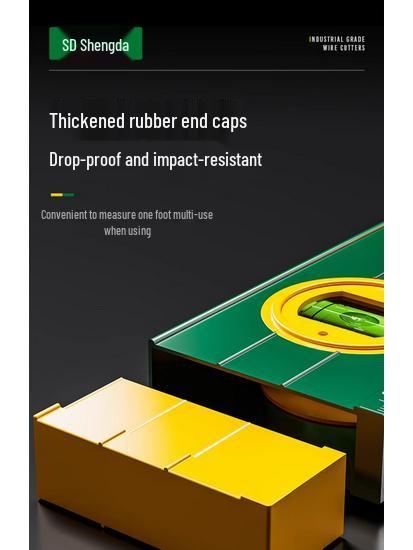 High Precision Magnetic Mini Spirit Level Ruler - Aluminum Alloy, Drop-Proof Tool