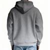Men's Casual Solid Color Zipper Long Sleeve Hooded Sweatshirt, Everyday Zipper Casual Long Sleeve T-Shirt