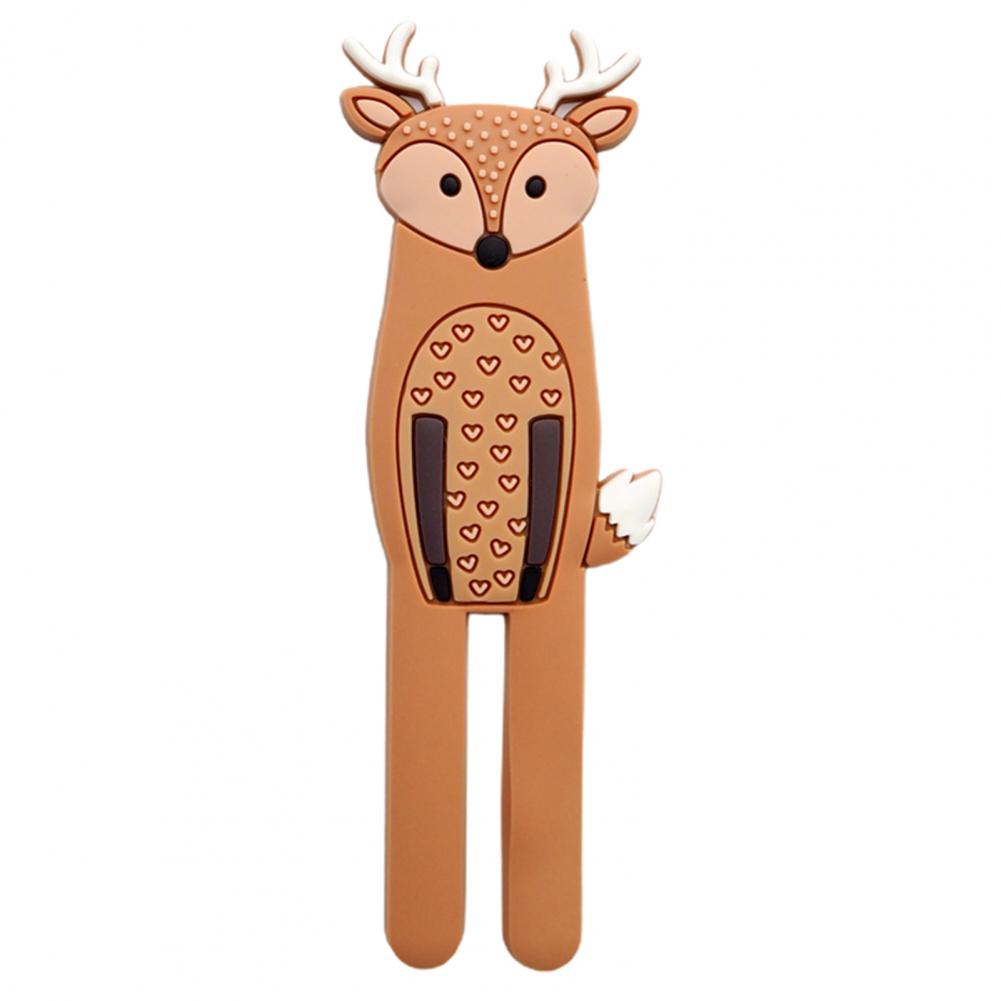 Refrigerator Magnet Cute Animal Shape Silicone Magnetic Hook Decorative Fridge Sticker Hanger Hook For Home