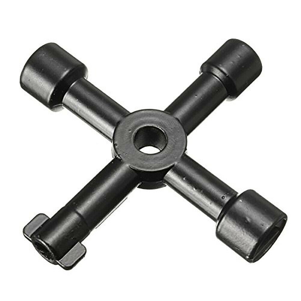 4way Key Wrench Alloy Electrical Electricians Switchboards Key Lock Tools Cable Safety Switches Universal Cross Triangle Wrench