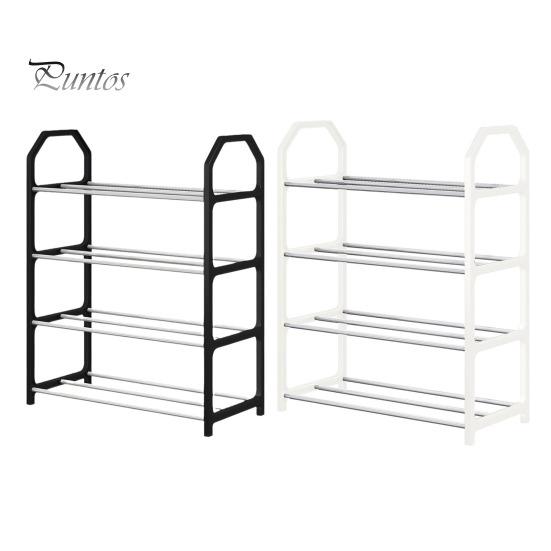 4-Tier Shoe Rack Versatile Storage Organizer Large Capacity Sturdy Construction Simple Installation Entryway Bedroom Shoe Shelf