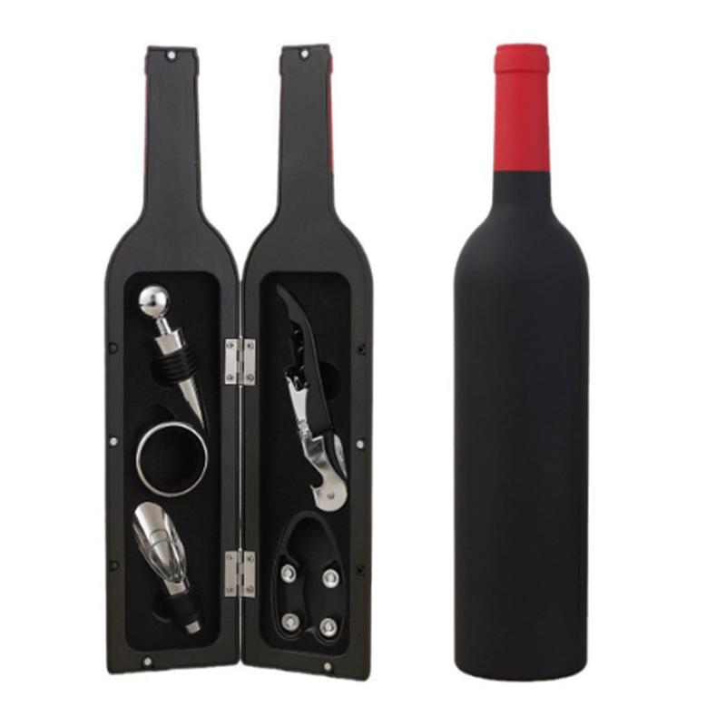 Wine Bottle Opener Creative 3 or 5 Piece Bottle Opening Kit Wine Accessories Set Corkscrew Set Gift Box for Wine Lovers