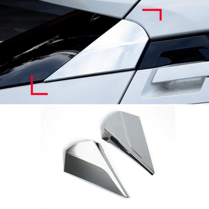 For Toyota CHR C-HR  2018      ABS Rear Window Spoiler Side Cover Tail Triangle Trim Decoration Accessories