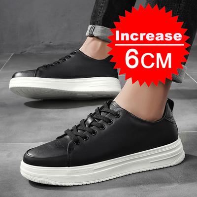 Fashion Men Elevator Shoes Men Sneakers Height Increasing Shoes 6cm Inner Increasing Lift Shoes for Men Hidden Heels Sports Casual Shoes
