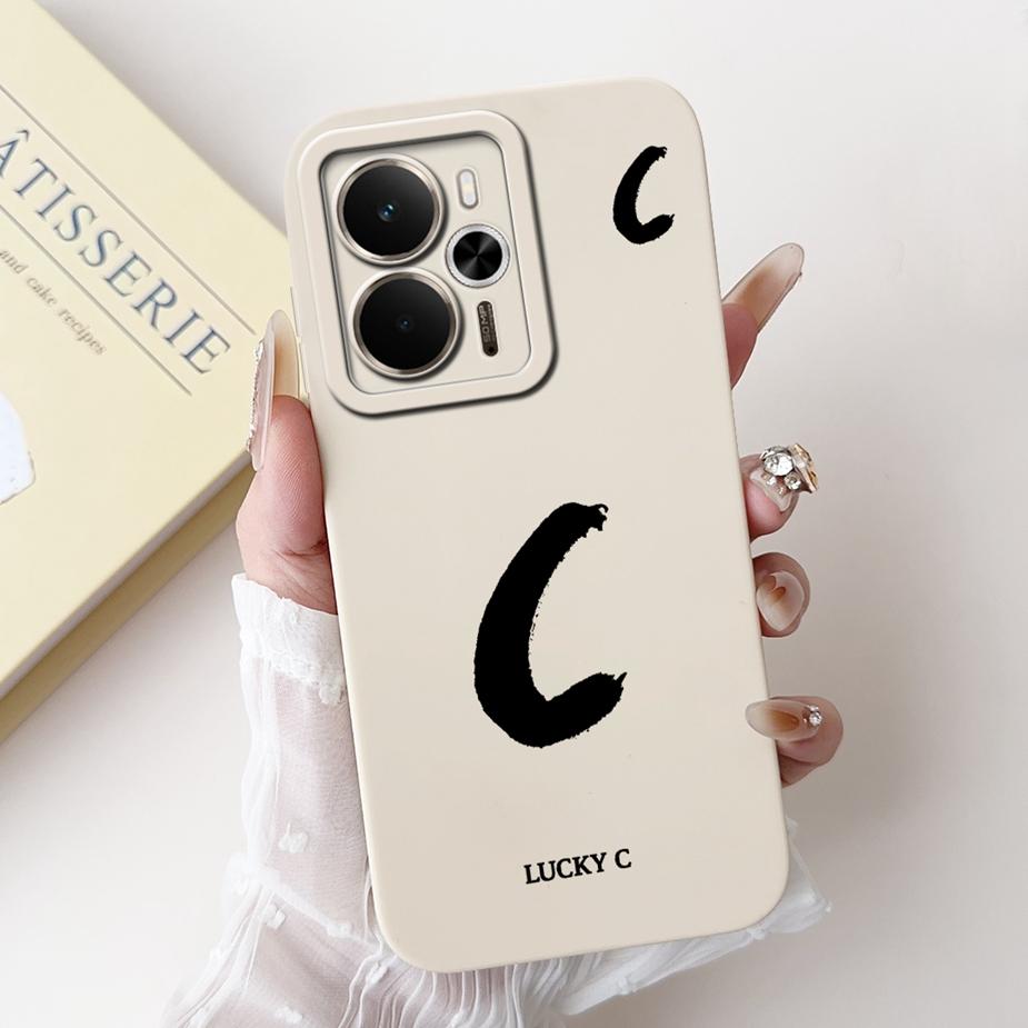 For Readme 14 5G Case RMX5075 Cute Lucky Letters Cover Soft TPU Phone Case For Realme 14X 14 Realme14 T 14T 5G Back Cover Fundas