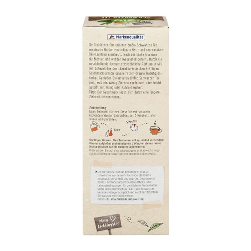 DM Bio Schwarzer Tee 20 Teebeutel